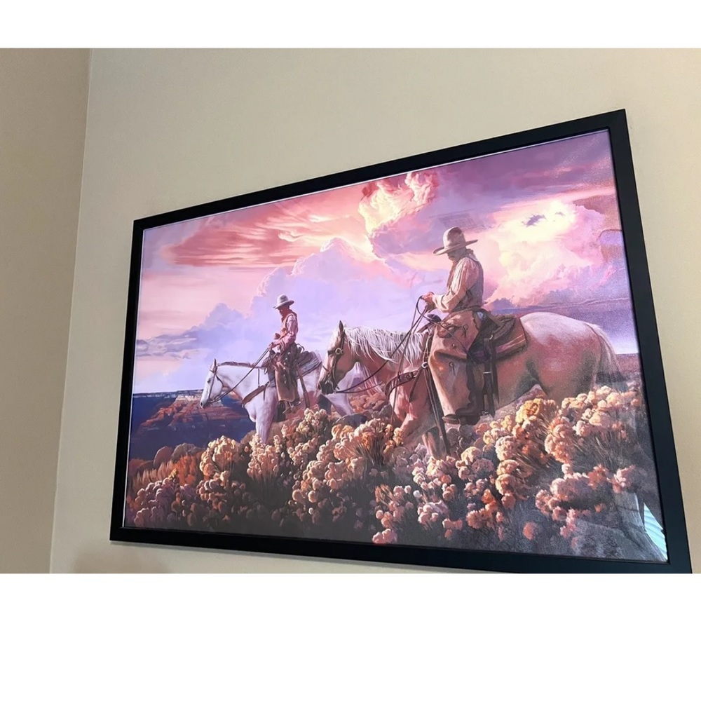 Western painting poster